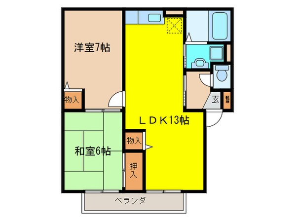 ラーク加茂の物件間取画像